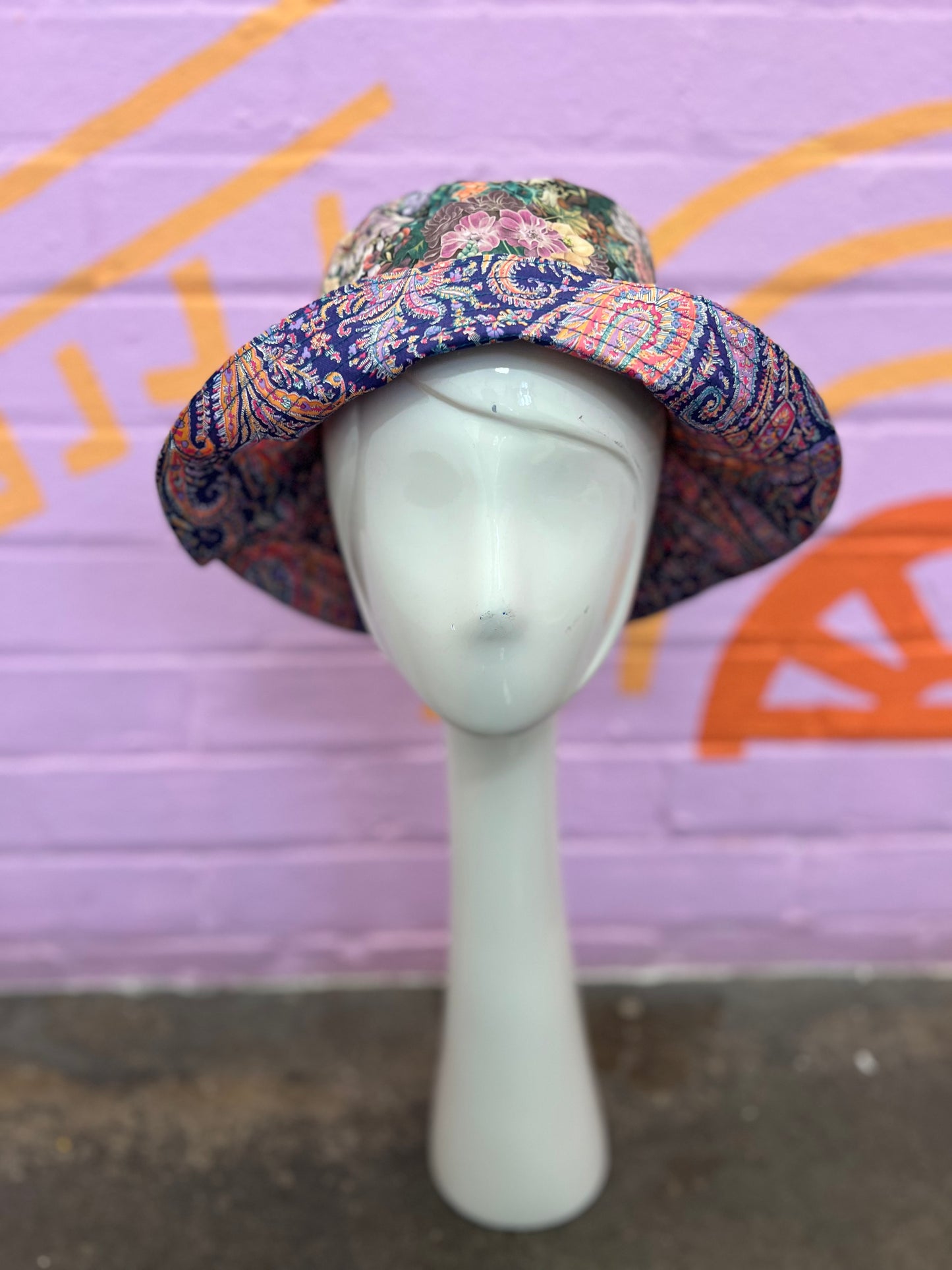 Reversible Bucket Hat Made From Liberty Tana Lawn Cotton